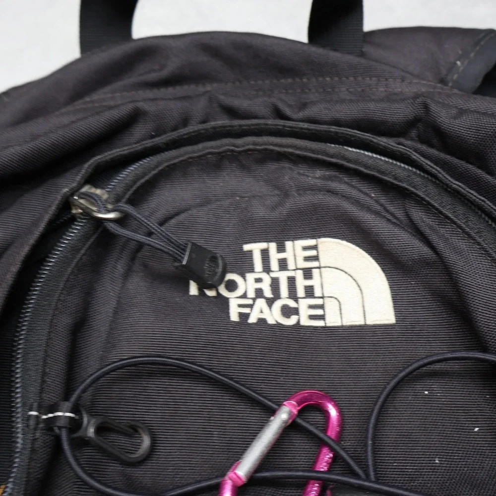 North Face Jester Backpack Mens OS Black Bungee Travel Daypack Outdoor Hiking